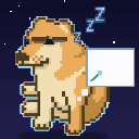 CASHDOG sleeping pixel sticker