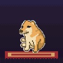 CASHDOG health bar pixel sticker